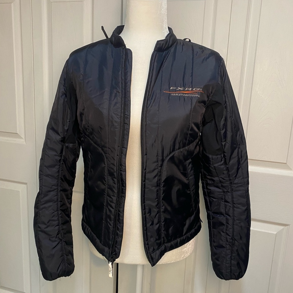 Harley‑Davidson Black Women's Quilted Lightweight Bomber Jacket